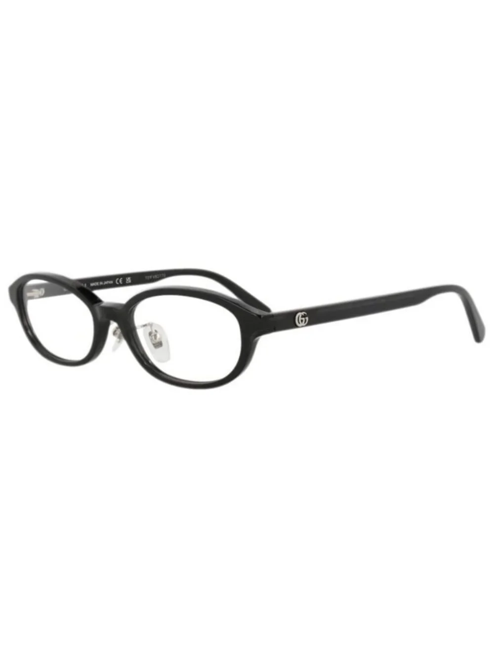 New Gucci Womens Round/Oval Black Black Transparent Fashion Designer Eyeglasses